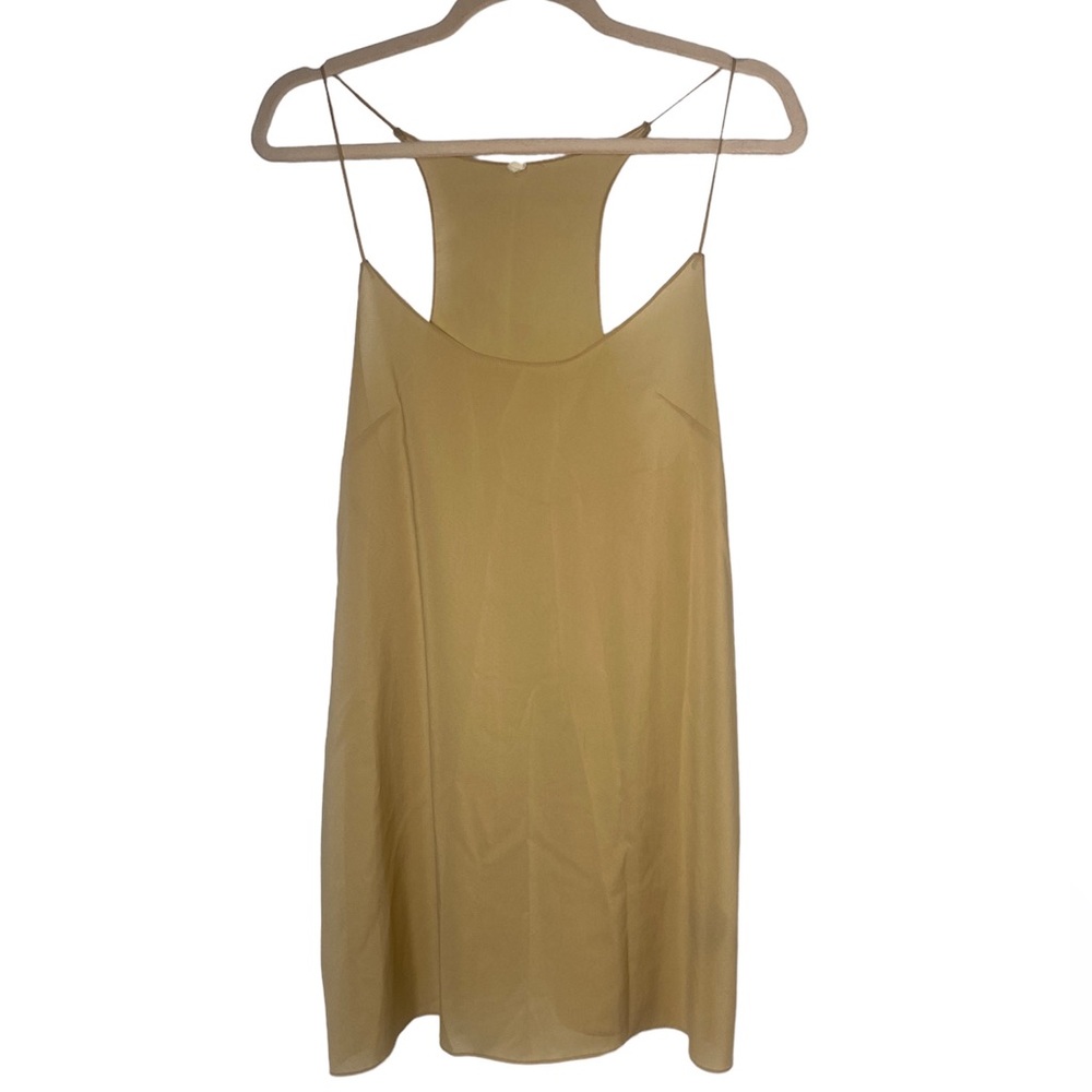 Nude 100% Silk Racerback Oversized Tank Top Size 8